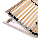 Slatted Bed Base without Mattress with 28 Slats 7 Zones 140x200 cm 246460