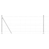 Welded Wire Fence with Concrete Base 25 x 1 m 3351505