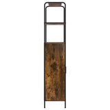 Highboard Smoked Oak 65 x 33 x 161 cm Engineered Wood 8013874