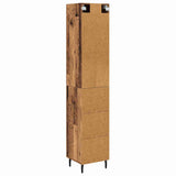 Highboard Old Wood 34.5 x 34 x 180 cm Engineered Wood 3415782