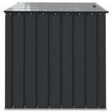 Garden Storage Box Black 101.5 x 107 x 100 cm Steel 42011281