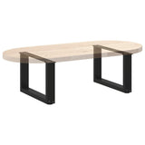 Coffee Table Legs U-Shaped 2 pcs Black 50x cm Steel 4013136