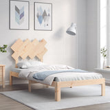 Bed Frame without Mattress Single Solid Wood Pine 3193691