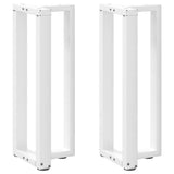 Console Table Legs T-Shaped 2 pcs White 38x25x cm Steel 4013045