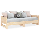 Pull-out Day Bed without Mattress Solid Wood Pine 2x cm 820257
