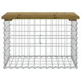 Garden Bench Gabion Design 63x44x42 cm Impregnated Wood Pine 834355