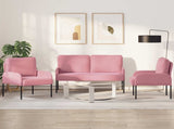 Sofa Sets with Cushion 3 pcs Pink 115 x 56 x 80 cm Plywood 3406220