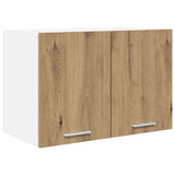 Hanging Cabinet 2 pcs Artisan Oak and White Engineered Wood 884177