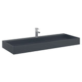 Wash Basin 120x46x11 cm Mineral Cast/Marble Cast Anthracite 155986