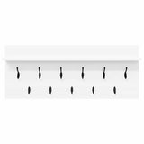 Wall-Mounted Coat Rack White 100 x 40 x 12 cm Engineered wood 874443
