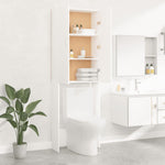 ZNTS Washing Machine Cabinet White 64x25.5x190 cm 808413