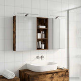 Bathroom Cabinet Set 3 pcs 130 x 14.5 x 70 cm Engineered wood 3403772