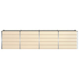 Planter Ivory 320 x 80 x 75 cm Steel 42018093