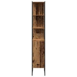 Bathroom Furniture Set with Door 4 pcs Brown 33 x 33 x 185.5 cm 3334409