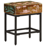 Side Table Multicolour Solid reclaimed wood 40x30x51 cm 338473