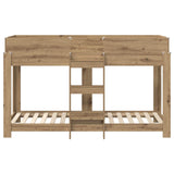 Bunk Bed for Kids Artisan Oak 75 x 190 cm Engineered Wood 3410546