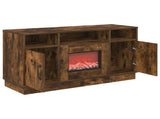 Electric Fireplace Smoked Oak 100 x 33 x 55 cm Engineered wood 8020995