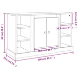Sideboard Sonoma Oak 100x35.5x60 cm Engineered Wood 816443