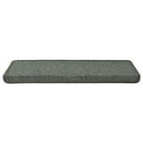 Stair Mats 15 pcs 65x21x4 cm Dark Green Rectangular Edge 326193