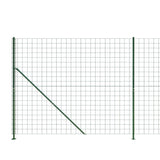 Wire Mesh Fence with Flange Green 1.6x25 m 154188