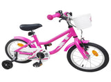 Kids Bike 12 Inches for 2-4 Years Old Dark Pink 42009582
