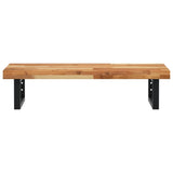 Basin Shelf Wall Mounted Steel and Solid Wood Acacia 3302747