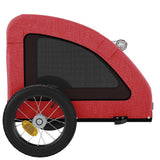 Pet Bike Trailer Red Oxford Fabric and Iron 93950