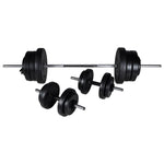 ZNTS Workout Bench with Weight Rack, Barbell and Dumbbell Set 60.5kg 275361