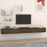 Wall Cabinets 2 pcs Brown Oak 102x30x20 cm Engineered Wood 3115907