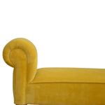 Mustard Velvet Bench IN780