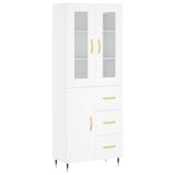 Highboard White 69.5x34x180 cm Engineered Wood 3198449