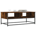 ZNTS Coffee Table Smoked Oak 100x51x40 cm Engineered Wood 835351