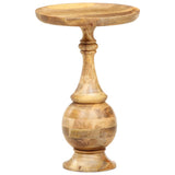 ZNTS Round Side Table 43x43x66 cm Solid Mango Wood 286471