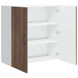 Wall Cabinet PORTO Brown Oak 80 x 31 x 80 cm Engineered Wood 885412