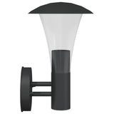 Outdoor Wall Lights 2pcs Black Stainless Steel 4006241