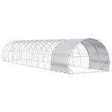 Chicken Coop Silver 1200 x 300 x 200 cm Galvanised Steel 3434700