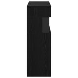 Electric Fireplace Black Oak 64 x 30 x 87 cm Engineered wood 8021104