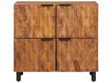 Sideboard Acacia Brown Finish 60 x 33 x 75 cm Solid Mango Wood 4017926