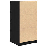Sideboard Black Oak 37.5x35x76 cm Engineered Wood 861752