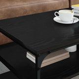Coffee Table Black Oak 100 x 50 x 45 cm Engineered Wood 886242