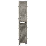 3-Panel Room Divider Grey 106.5x166 cm Solid Wood 338574