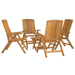 ZNTS 5 Piece Garden Lounge Set Solid Wood Teak 3187812