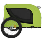 Pet Bike Trailer Green and Black Oxford Fabric and Iron 94011