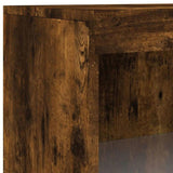 Sideboard with LED Lights Smoked Oak 60.5x37x100 cm 836711