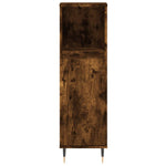 ZNTS 3 Piece Bathroom Furniture Set Smoked Oak Engineered Wood 3190218