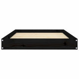 Dog Bed Black 91,5x64x9 cm Solid Wood Pine 820865