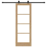 Sliding Door ORKDAL Natural and Black 73.5 x 198.5 cm 3332015