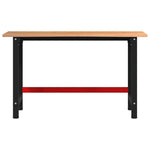 Workbench Light Brown 140x60x81.5 cm Solid Wood Oak 3309676