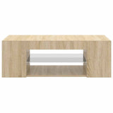 TV Cabinet with LED Lights Sonoma Oak 90x39x30 cm 804241