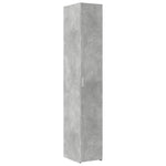 Slim Storage Cabinet Concrete Grey 30x42.5x225 cm Engineered Wood 3281262